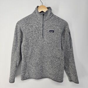 Patagonia Better Sweater Women XS Grey 1/4 Zip Pullover Fleece Jacket 25616 SP15